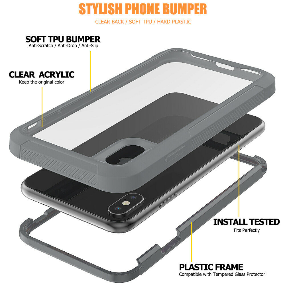 Hybrid Silicone Clear Ultra Slim Back Case For iPhone - carolay.co