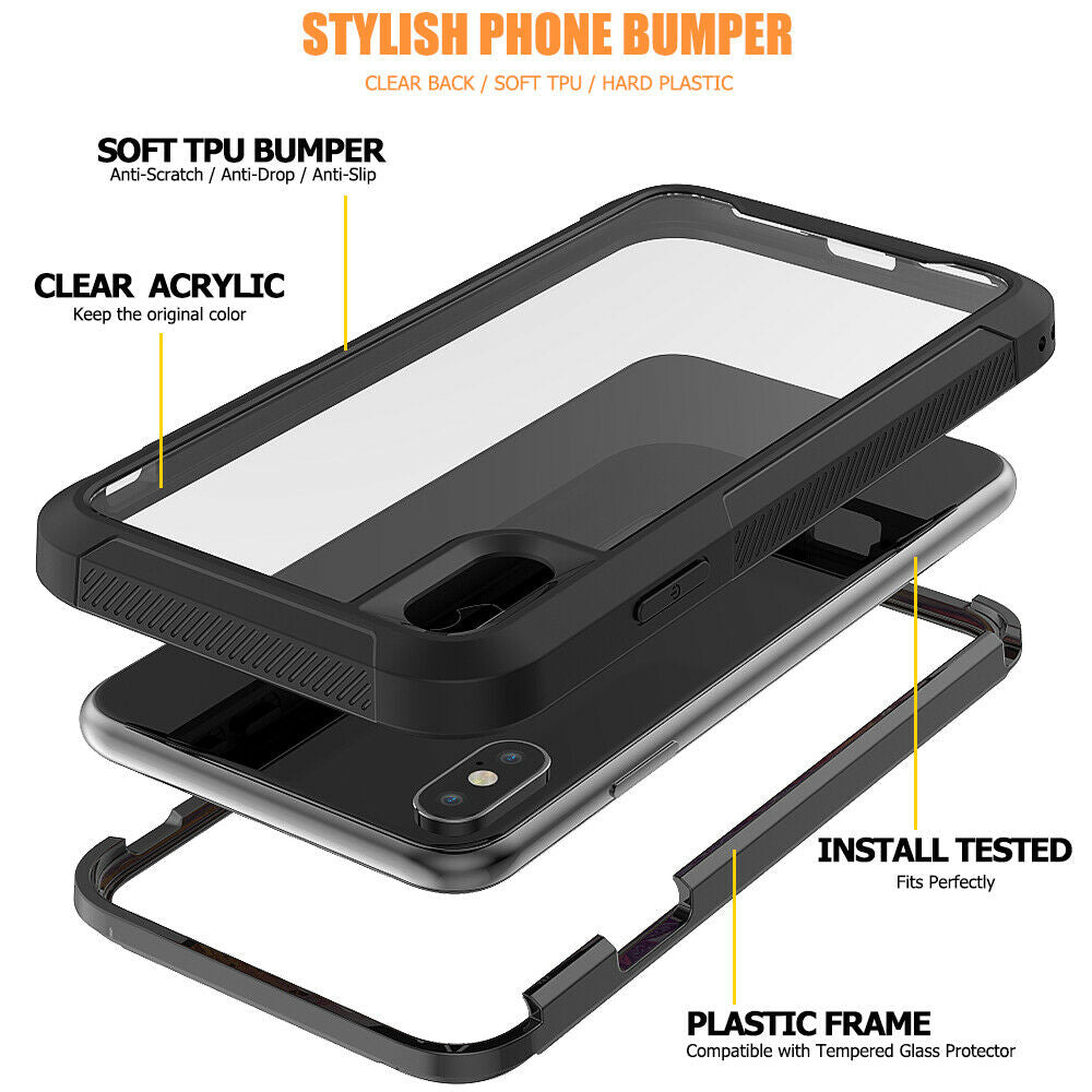 Hybrid Silicone Clear Ultra Slim Back Case For iPhone - carolay.co