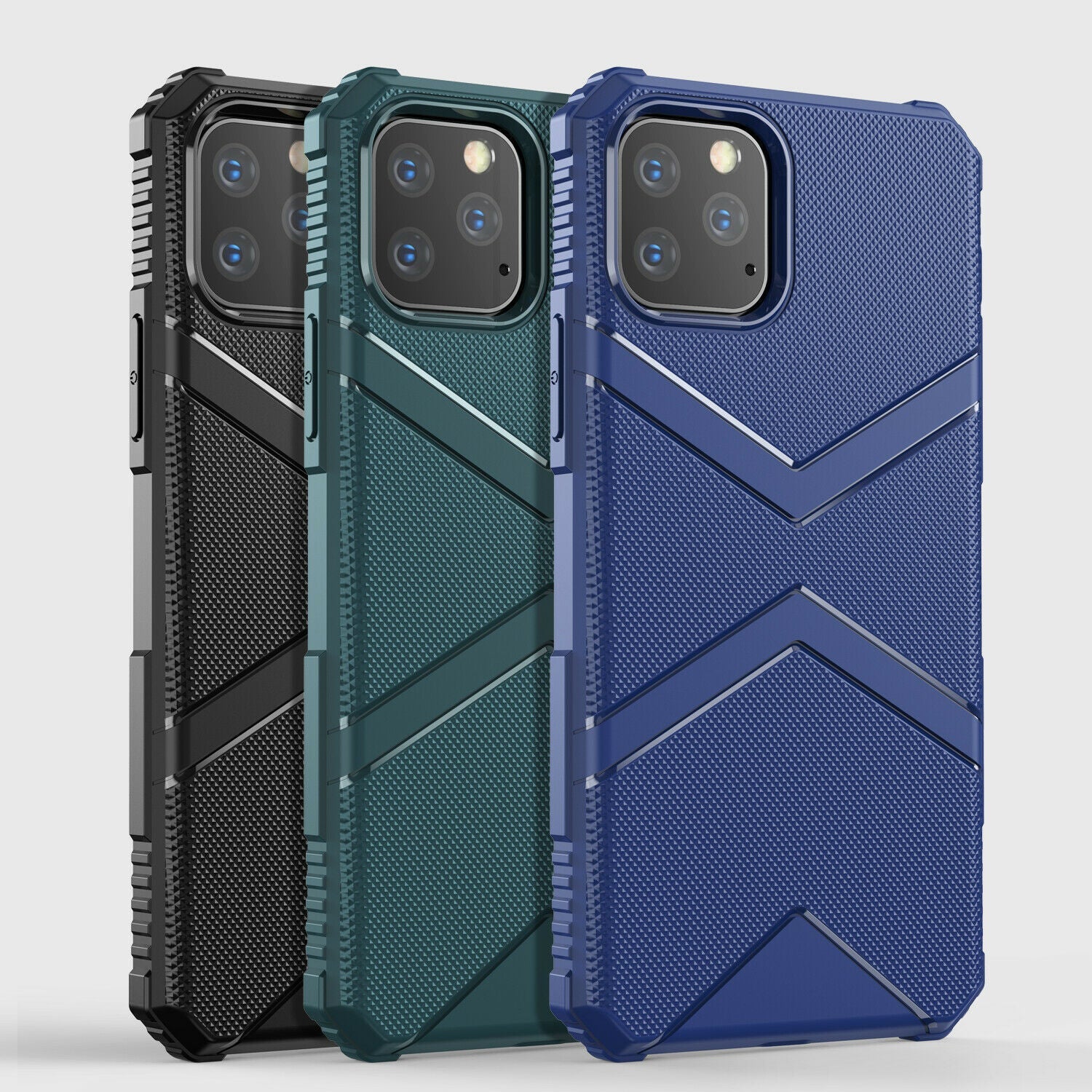 Hybrid Silicone Rubber Armor Heavy Duty Case For iPhone 11 Pro Max - carolay.co