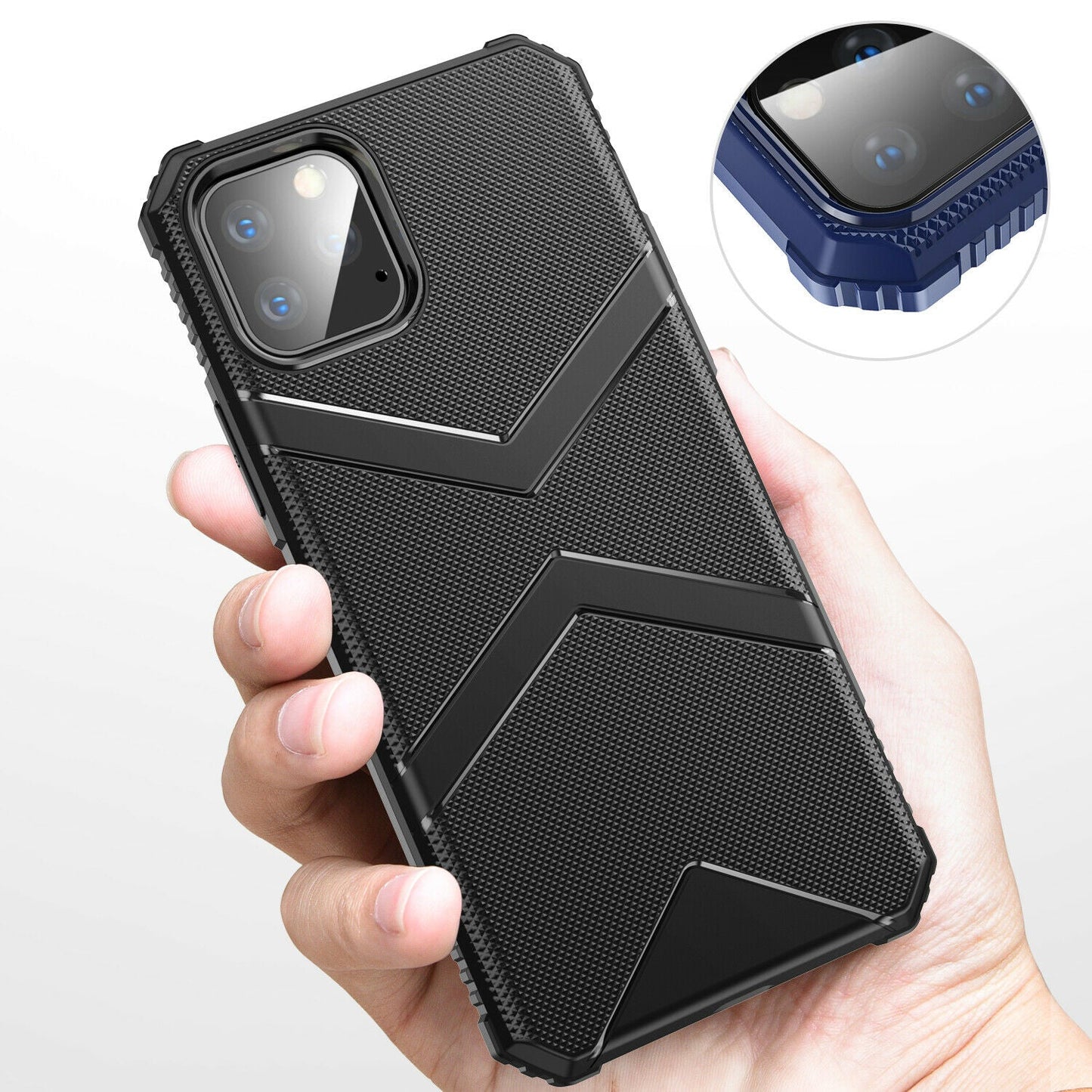 Hybrid Silicone Rubber Armor Heavy Duty Case For iPhone 11 Pro Max - carolay.co