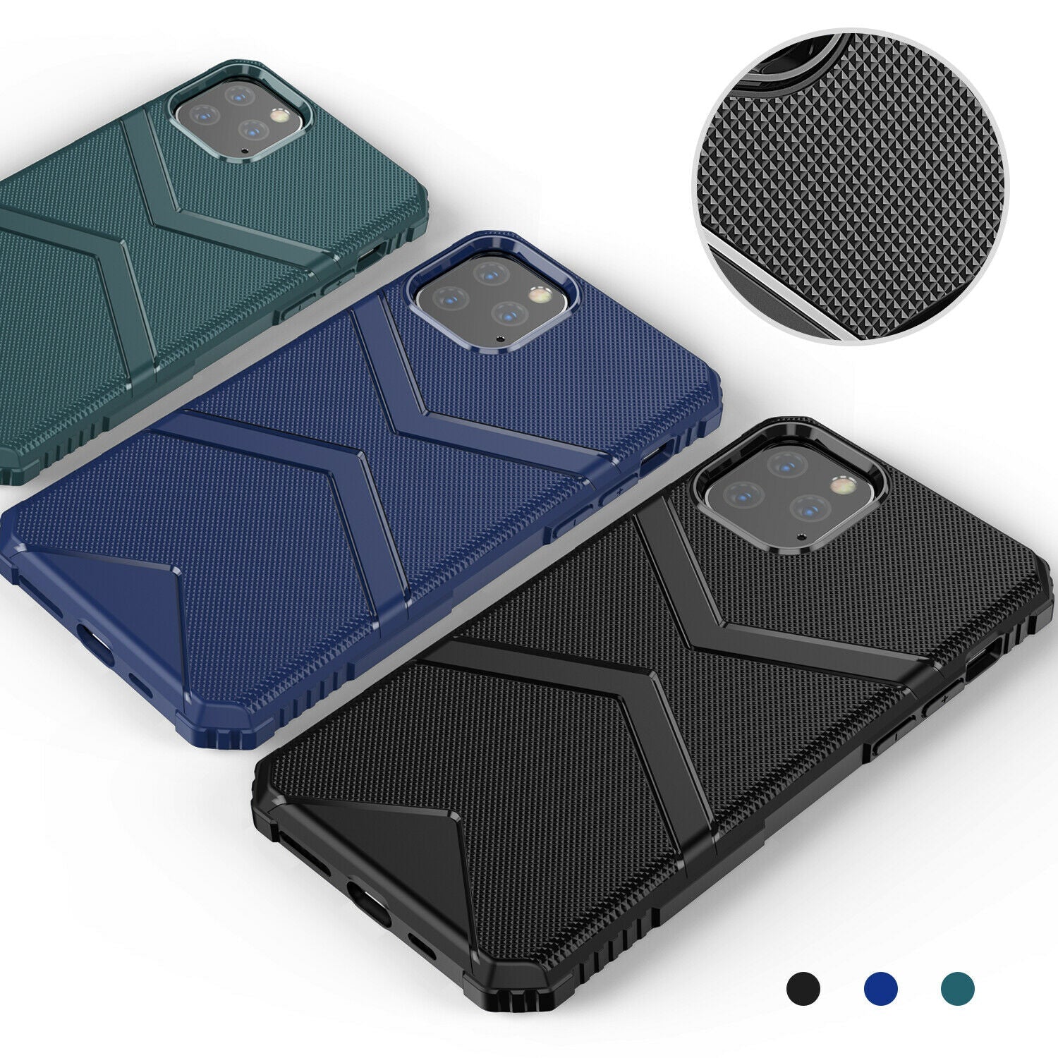Hybrid Silicone Rubber Armor Heavy Duty Case For iPhone 11 Pro Max - carolay.co