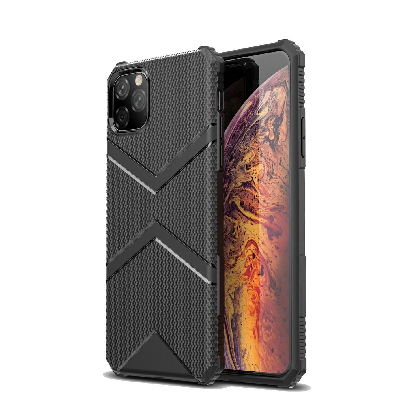 Hybrid Silicone Rubber Armor Heavy Duty Case For iPhone 11 Pro Max - carolay.co