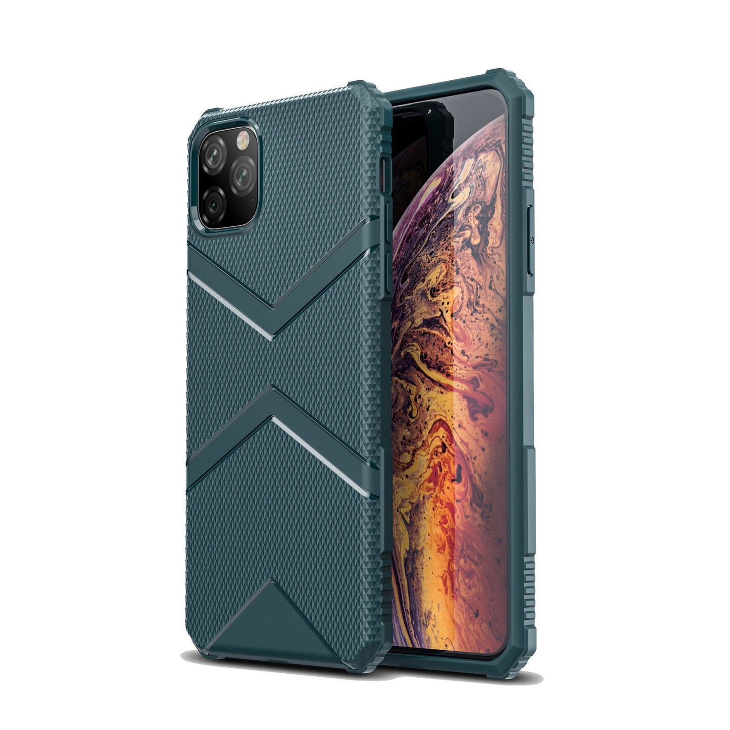 Hybrid Silicone Rubber Armor Heavy Duty Case For iPhone 11 Pro Max - carolay.co