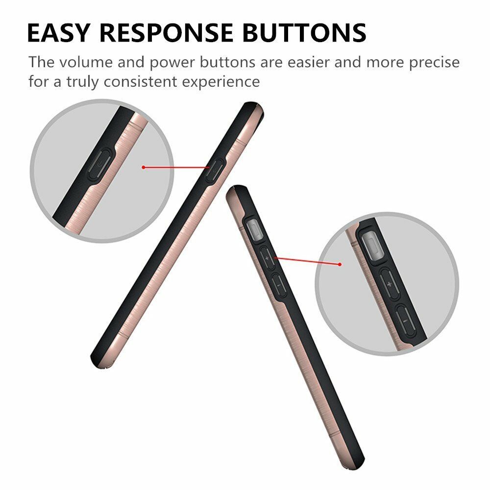 Kickstand Card Pocket Armor Shockproof Hybrid Cover For iPhone - carolay.co