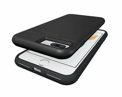 Kickstand Card Pocket Armor Shockproof Hybrid Cover For iPhone - carolay.co