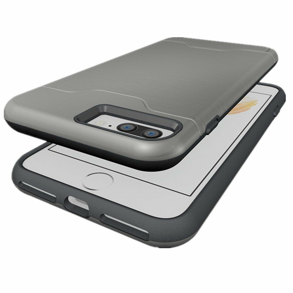 Kickstand Card Pocket Armor Shockproof Hybrid Cover For iPhone - carolay.co