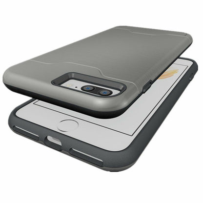 Kickstand Card Pocket Armor Shockproof Hybrid Cover For iPhone - carolay.co