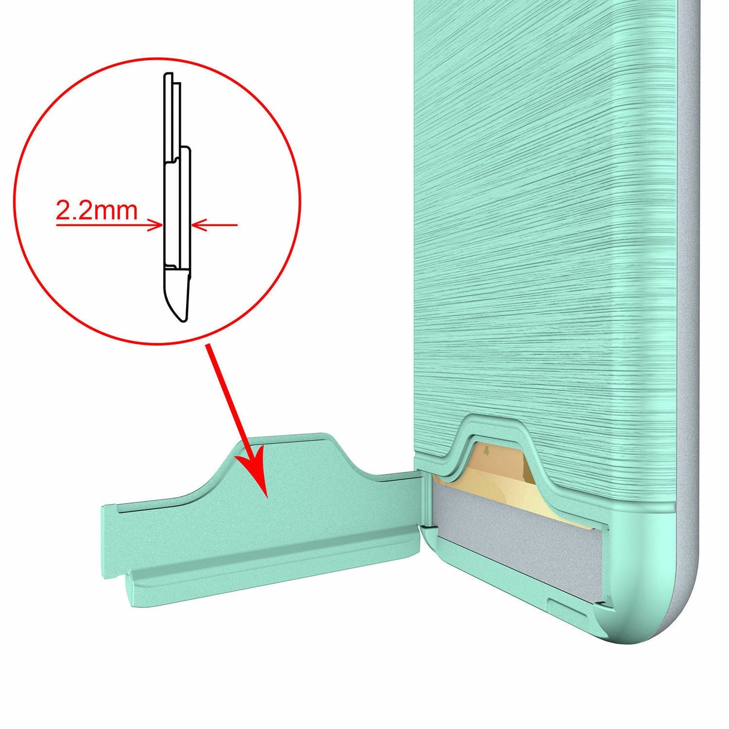 Kickstand Card Pocket Armor Shockproof Hybrid Cover For iPhone - carolay.co