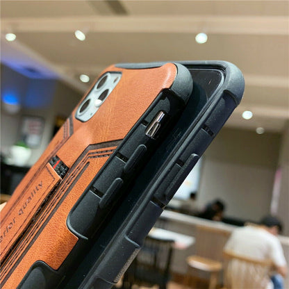 Leather Card Wallet Pocket Wrist Strap Case For iPhone - carolay.co