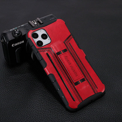 Leather Card Wallet Pocket Wrist Strap Case For iPhone - carolay.co