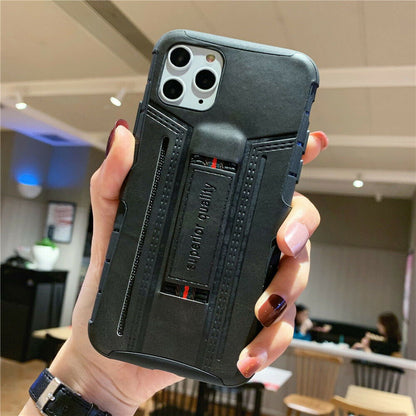 Leather Card Wallet Pocket Wrist Strap Case For iPhone - carolay.co