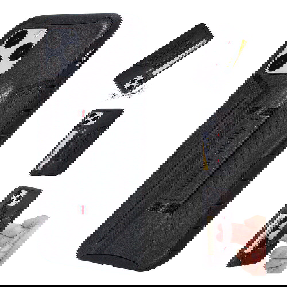 Leather Card Wallet Pocket Wrist Strap Case For iPhone - carolay.co