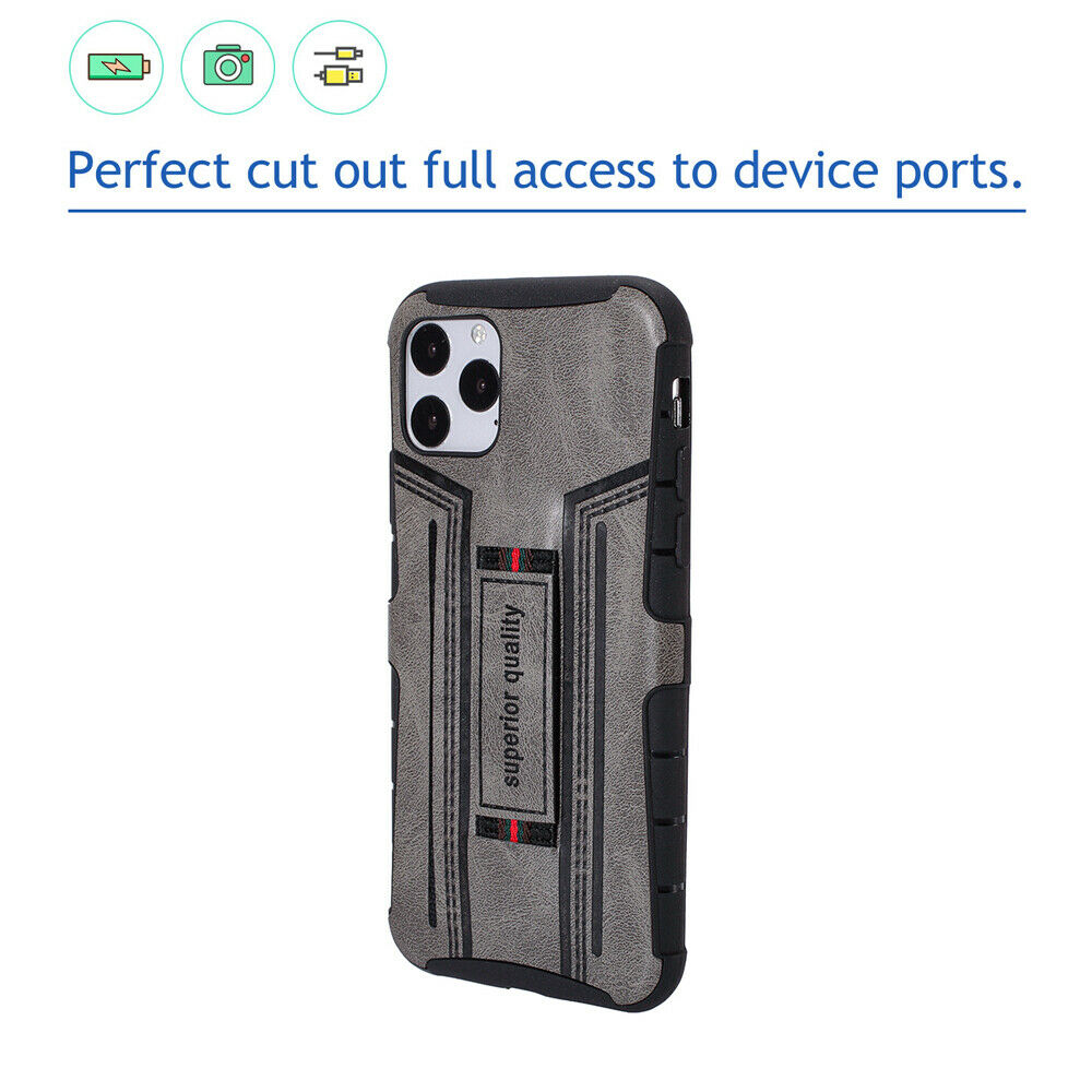 Leather Card Wallet Pocket Wrist Strap Case For iPhone - carolay.co
