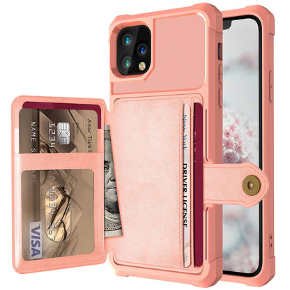 Leather Holder Flip Card Wallet Cover For iPhone - carolay.co