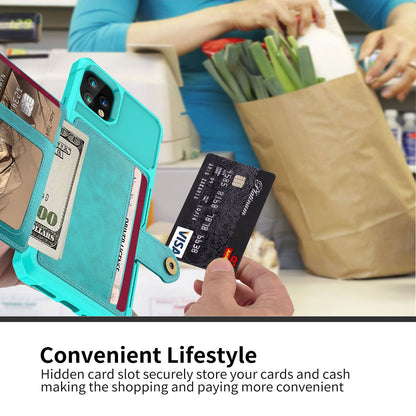 Leather Holder Flip Card Wallet Cover For iPhone - carolay.co