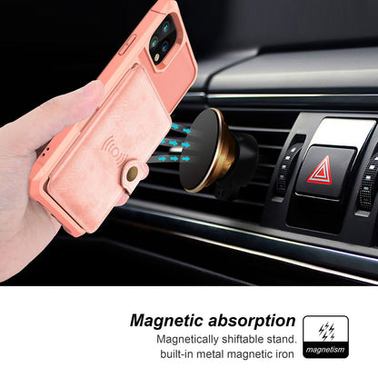 Leather Holder Flip Card Wallet Cover For iPhone - carolay.co