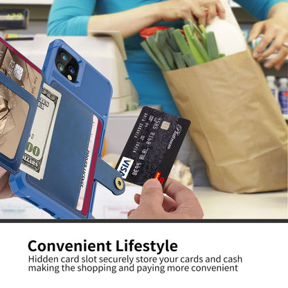 Leather Holder Flip Card Wallet Cover For iPhone - carolay.co