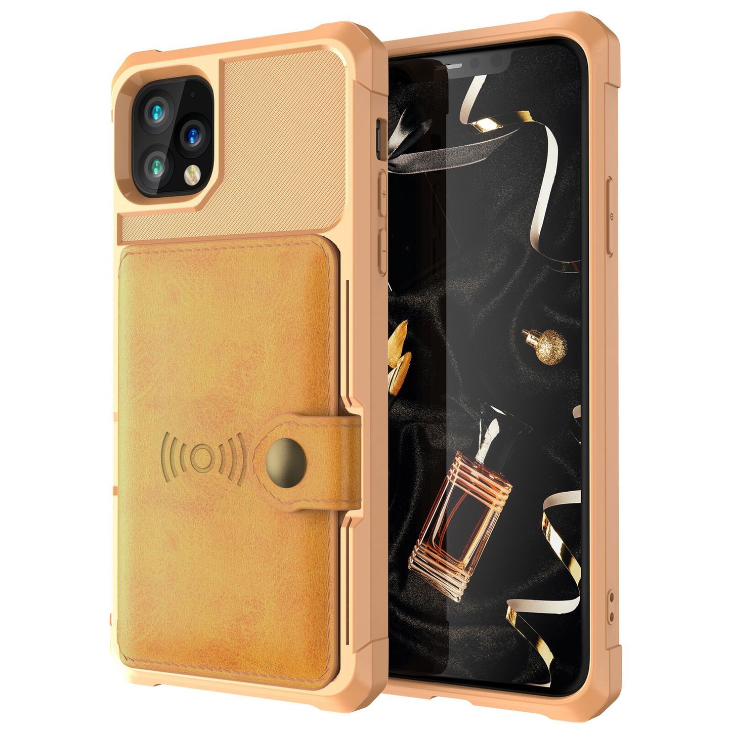 Leather Holder Flip Card Wallet Cover For iPhone - carolay.co