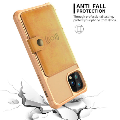 Leather Holder Flip Card Wallet Cover For iPhone - carolay.co