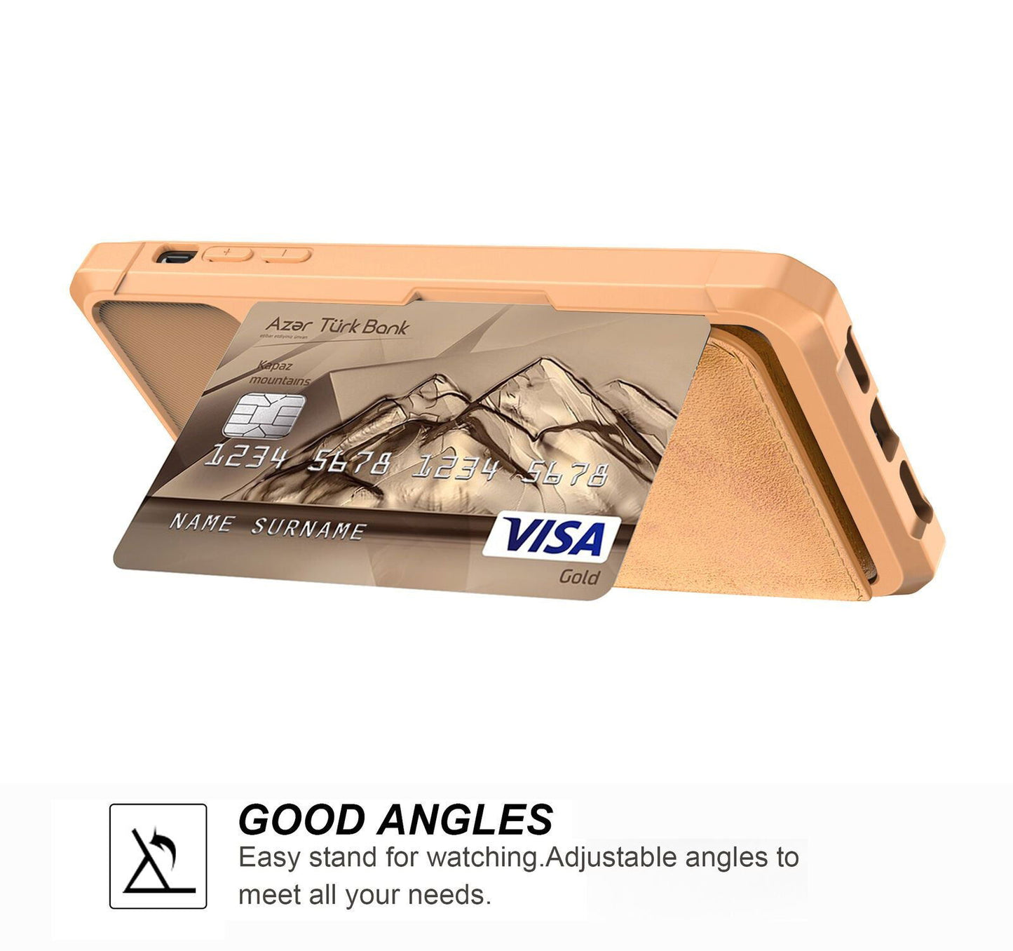 Leather Holder Flip Card Wallet Cover For iPhone - carolay.co
