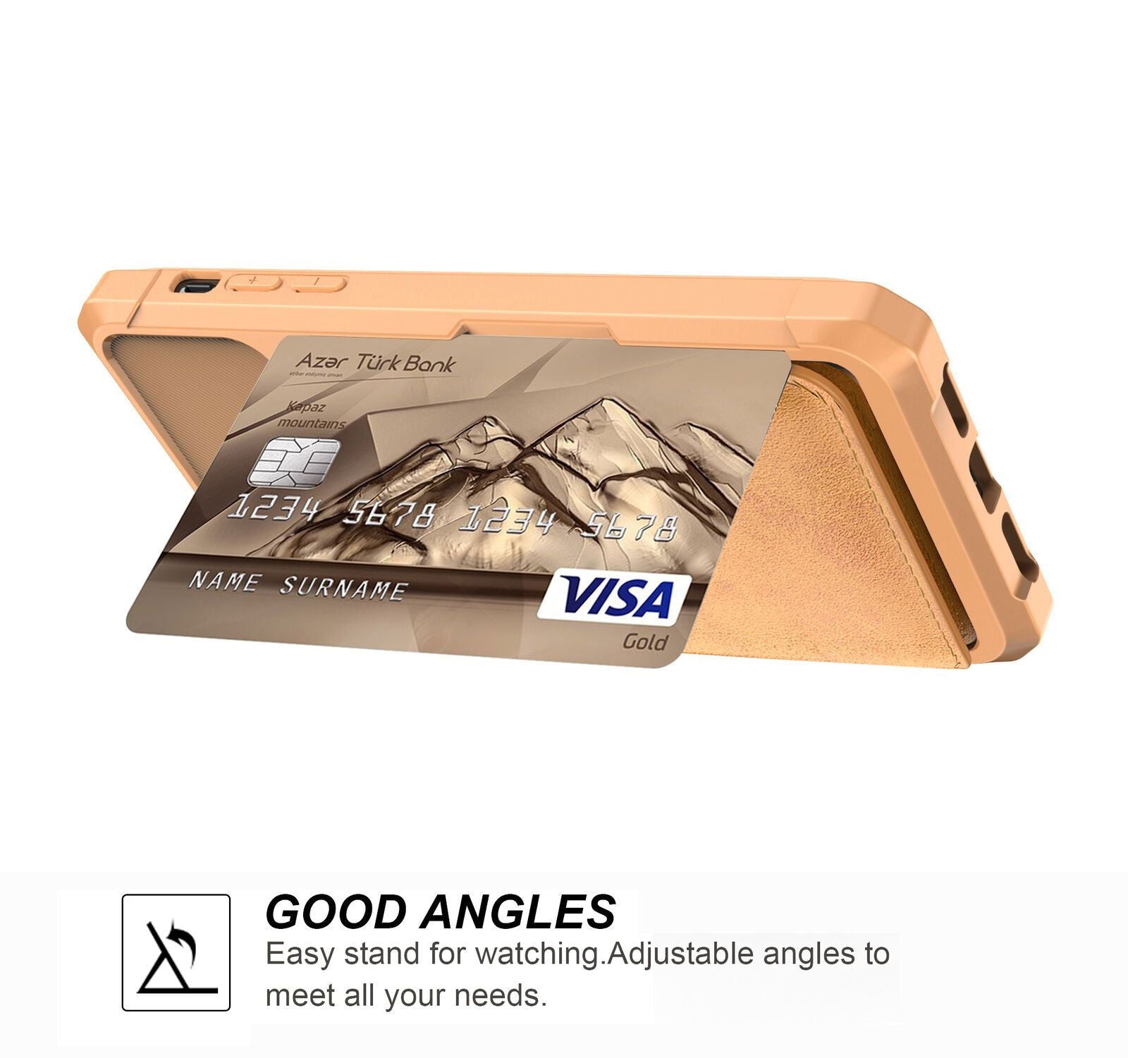 Leather Holder Flip Card Wallet Cover For iPhone - carolay.co