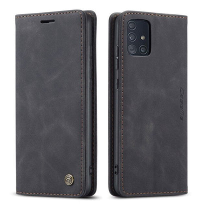 Leather Retro Purse Luxury Magnetic Card Holder Wallet Phone case - carolay.co