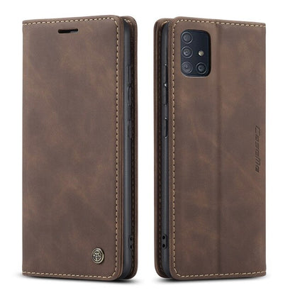 Leather Retro Purse Luxury Magnetic Card Holder Wallet Phone case - carolay.co