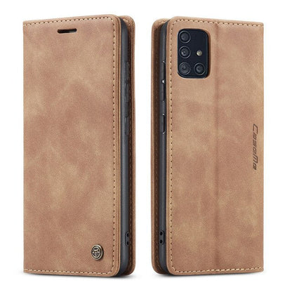 Leather Retro Purse Luxury Magnetic Card Holder Wallet Phone case - carolay.co