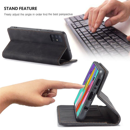 Leather Retro Purse Luxury Magnetic Card Holder Wallet Phone case - carolay.co