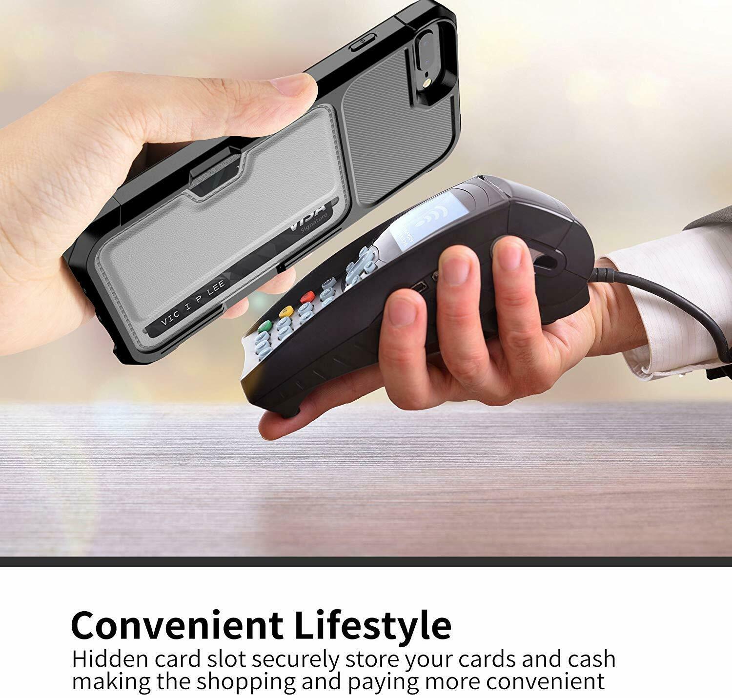 Leather Wallet Cards Shockproof Bumper Case for iPhone - carolay.co