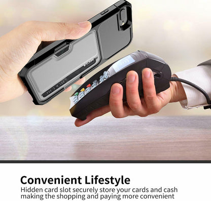 Leather Wallet Cards Shockproof Bumper Case for iPhone - carolay.co