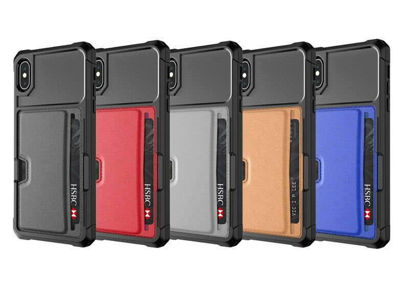 Leather Wallet Cards Shockproof Bumper Case for iPhone - carolay.co