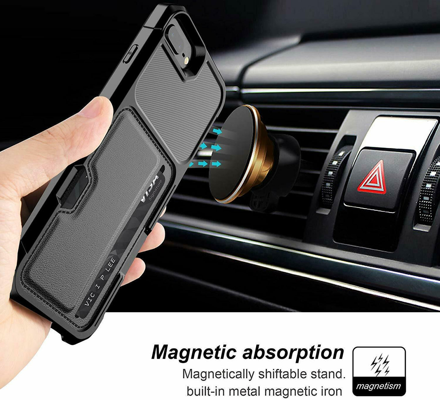Leather Wallet Cards Shockproof Bumper Case for iPhone - carolay.co