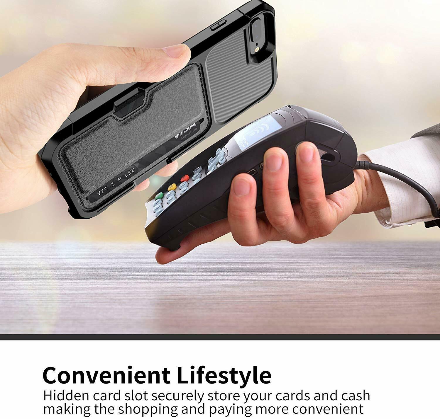 Leather Wallet Cards Shockproof Bumper Case for iPhone - carolay.co