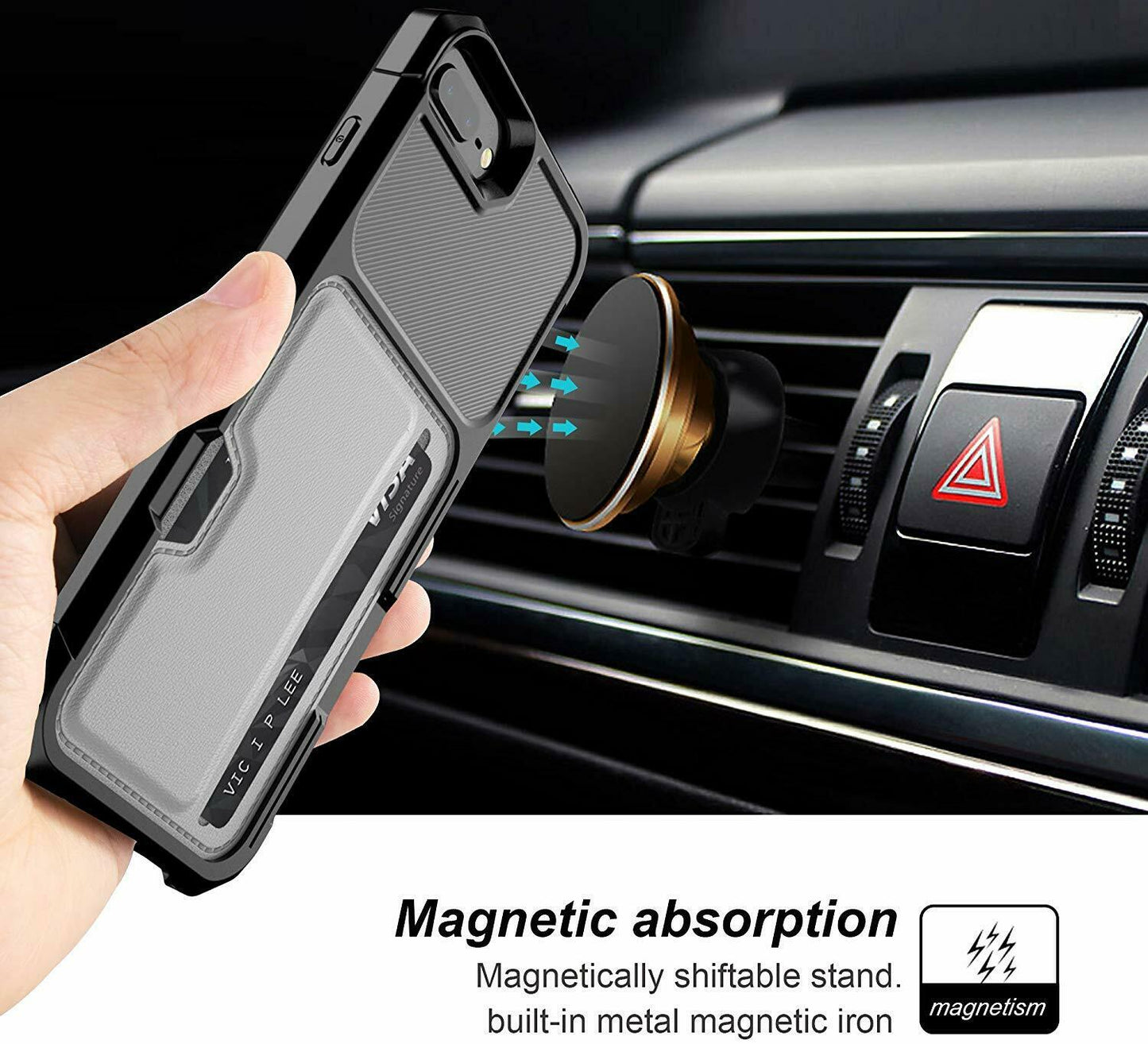Leather Wallet Cards Shockproof Bumper Case for iPhone - carolay.co