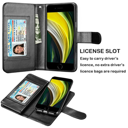 Leather Wallet Case Flip Magnetic Cover for iPhone - carolay.co