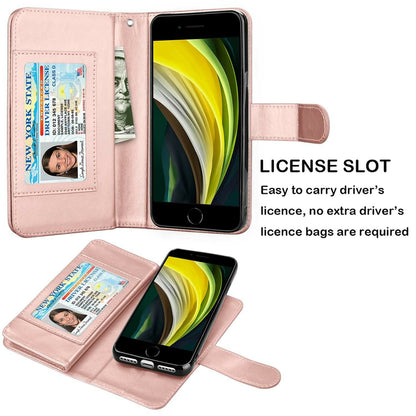 Leather Wallet Case Flip Magnetic Cover for iPhone - carolay.co