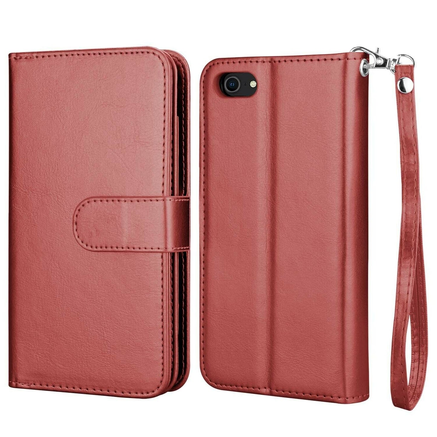 Leather Wallet Case Flip Magnetic Cover for iPhone - carolay.co