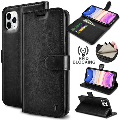 Leather Wallet Case Flip Magnetic Stand Card for iPhone - carolay.co
