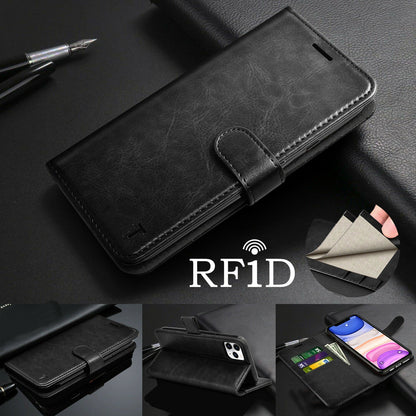 Leather Wallet Case Flip Magnetic Stand Card for iPhone - carolay.co