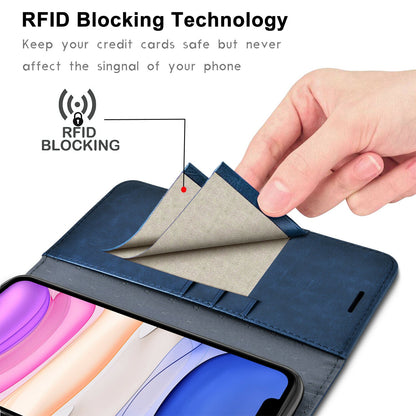 Leather Wallet Case Flip Magnetic Stand Card for iPhone - carolay.co