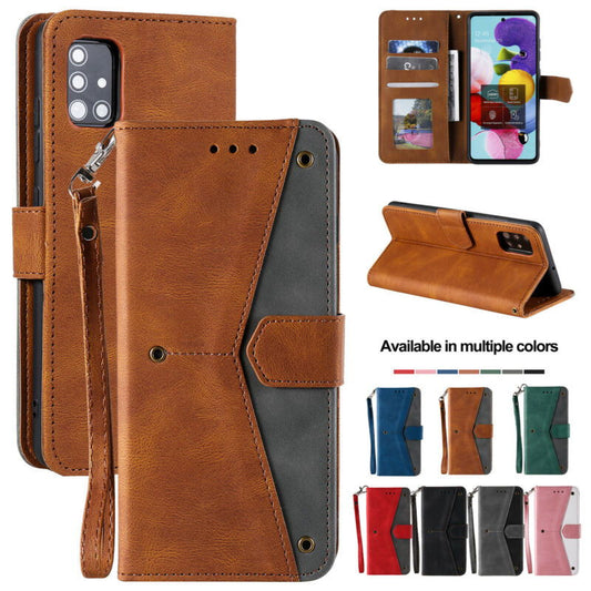 Leather Wallet Flip Case For Samsung - carolay.co