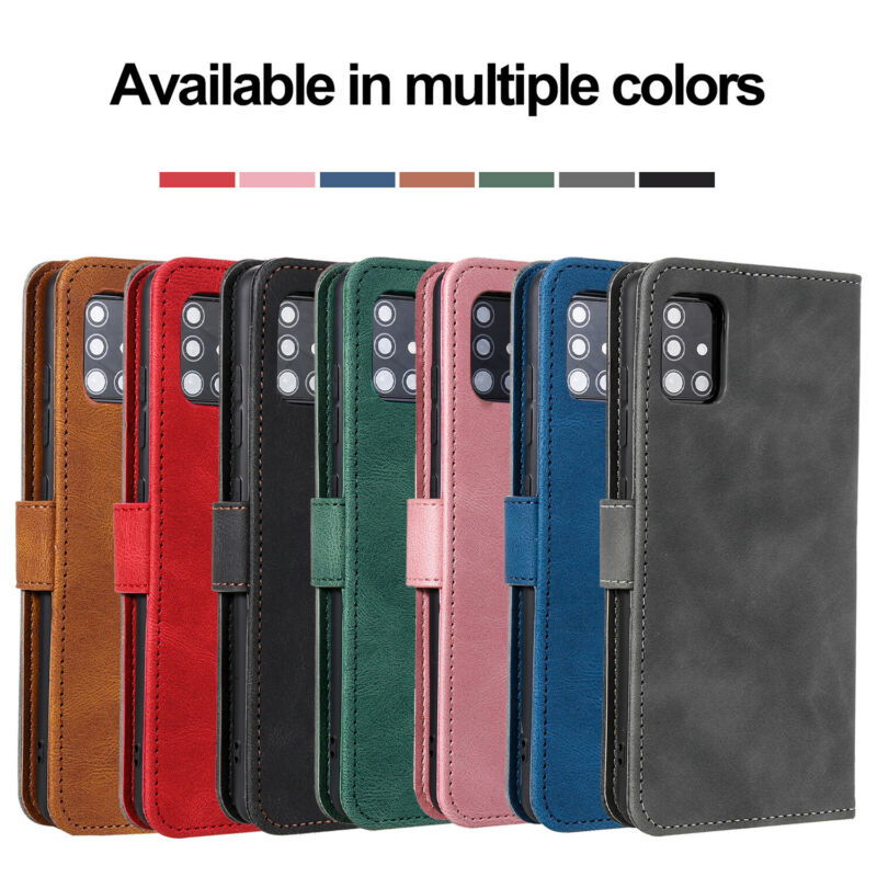 Leather Wallet Flip Case For Samsung - carolay.co