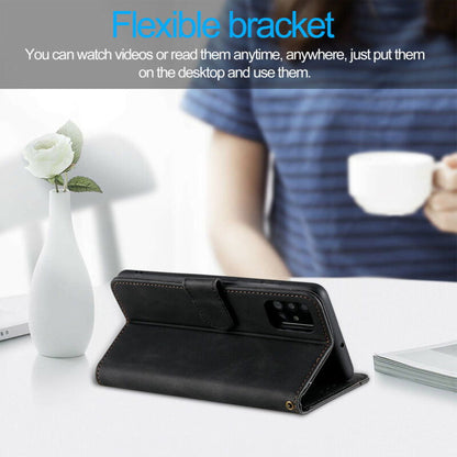 Leather Wallet Flip Case For Samsung - carolay.co
