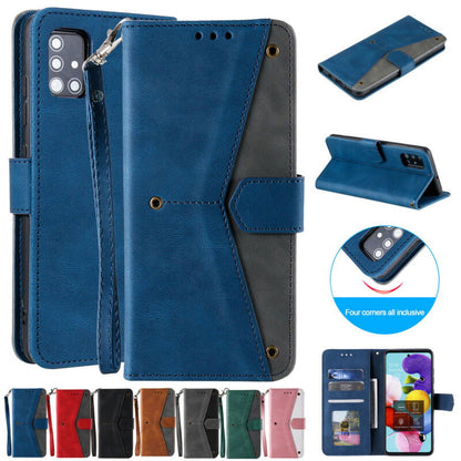 Leather Wallet Flip Case For Samsung - carolay.co