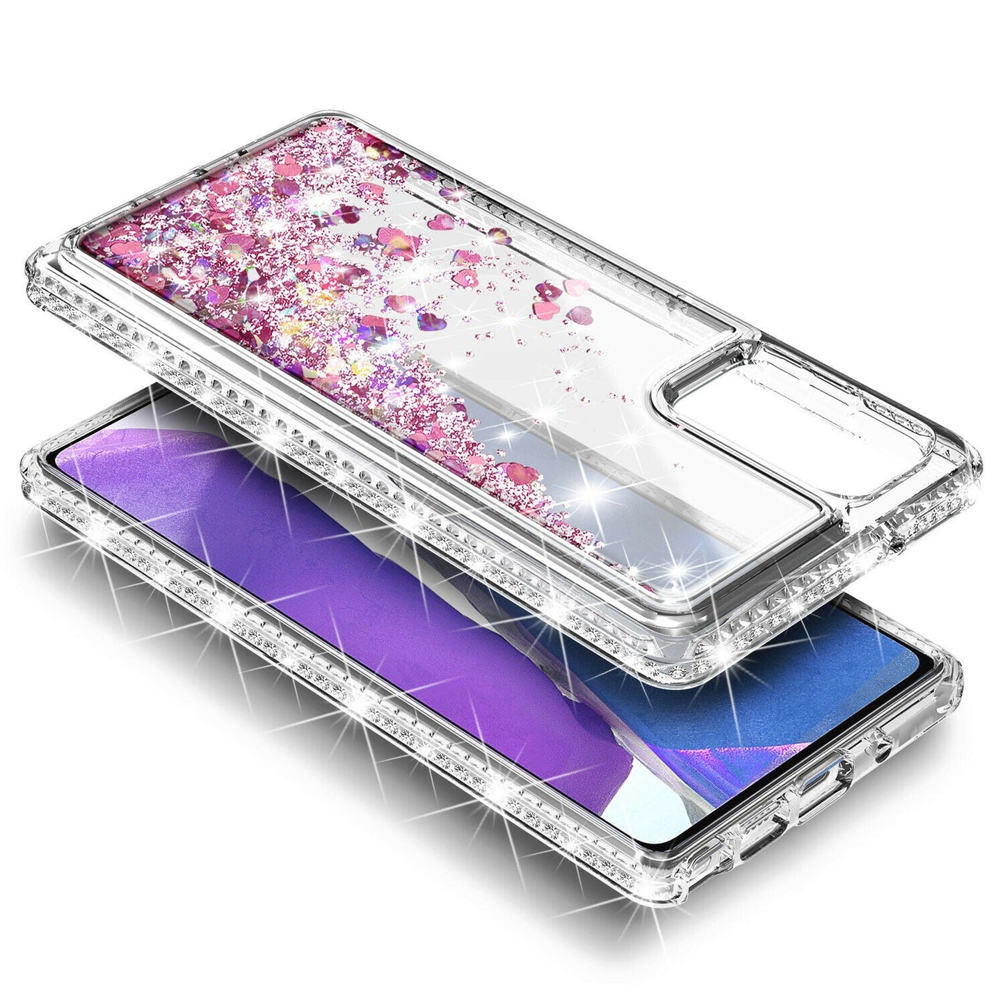Liquid Glitter Cover for Samsung Galaxy S20 FE 5G Glass Protector - carolay.co