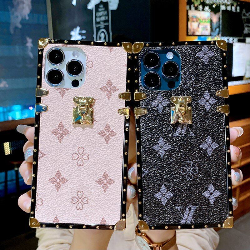 Luxury Leather Square Case For Samsung S23 - carolay.co