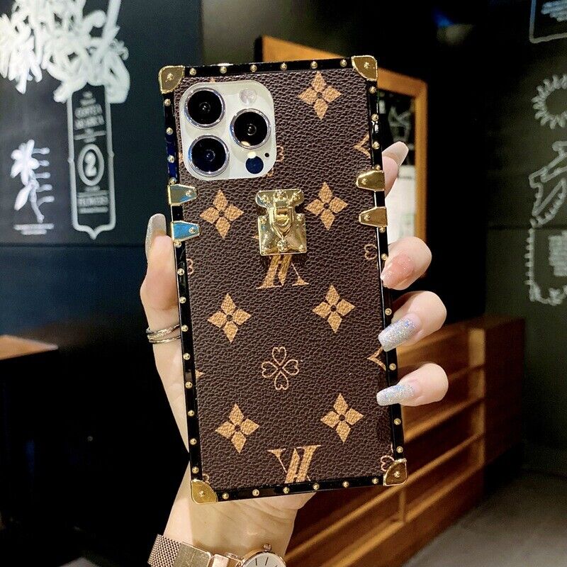 Luxury Leather Square Case For Samsung S23 - carolay.co