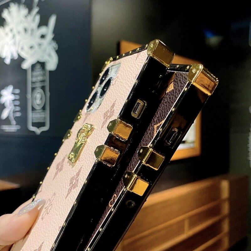 Luxury Leather Square Case For Samsung S23 - carolay.co