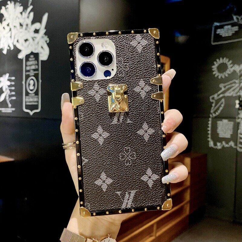 Luxury Leather Square Case For Samsung S23 - carolay.co